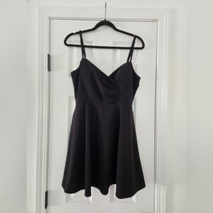 Miami Black Spaghetti Strap Mini Dress